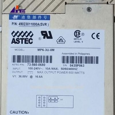 อะไหล่เครื่อง ATM Diebold BCRM พลังงาน 600W 49023011000A