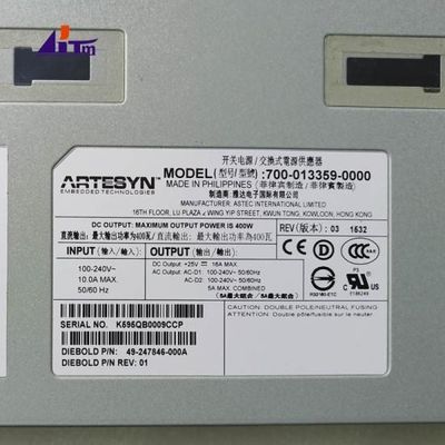 ชิ้นส่วนเครื่องจักร ATM Diebold 5500 สวิตชิ่งพาวเวอร์ซัพพลาย 400W 49247846000A