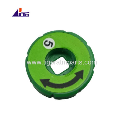 NCR ATM ส่วน SDM2 ขนส่งล่าง พลาสติกสีเขียวโรล 484-0106810-02